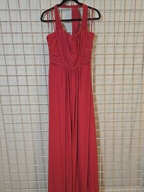 open lace back dress BCBGMAXAZRIA Brielle Sleeveless Side-Pleated Gown  Runway Catalog